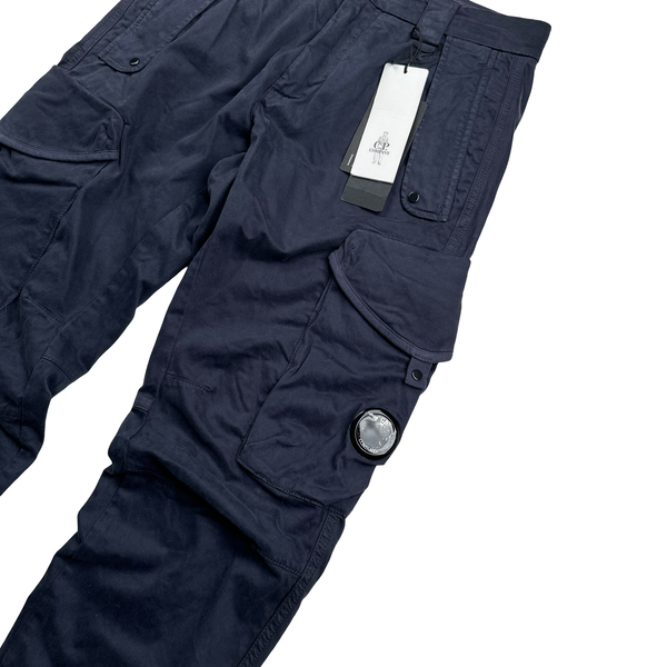 CP Company Navy Ergonomic Cargo Trousers - Small