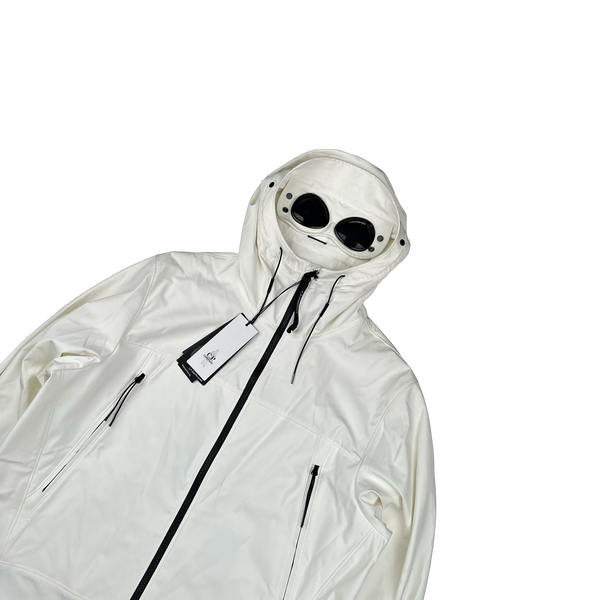 CP Company White Goggle Soft Shell Jacket - XS, 3XL