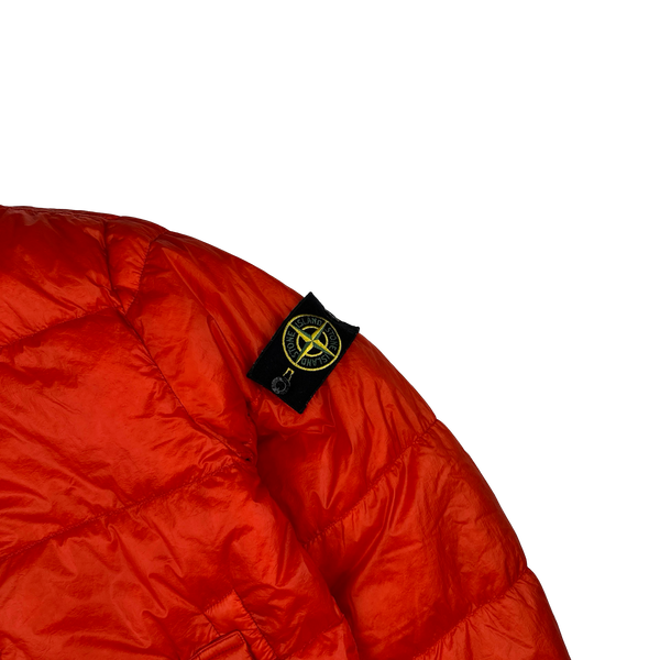 Stone Island 2013 Red Garment Dyed Puffer Jacket - Small