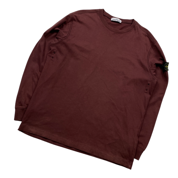 Stone Island 2019 Dark Red Lightweight Sweatshirt XL Mat s Island