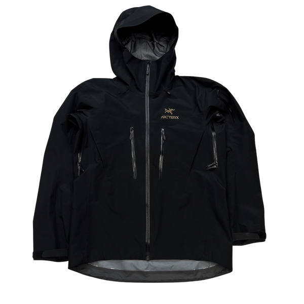 Arcteryx Alpha SV Gold 24k Black Gore Tex Jacket - Small