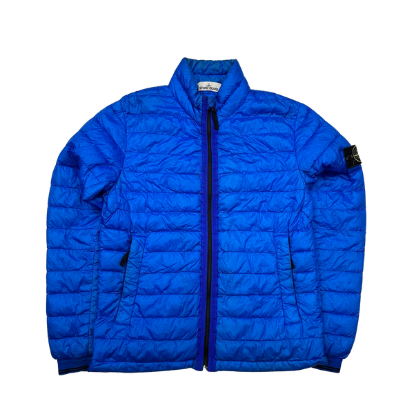 Stone Island Blue Garment Dyed 2014 Puffer Jacket - Small