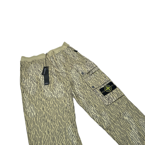 Stone Island 2021 Reflective Rain Camo Cargo Joggers - Small, XL