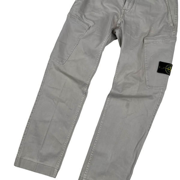 Stone Island 2017 Tan Slim Fit Cargo Trousers - Small