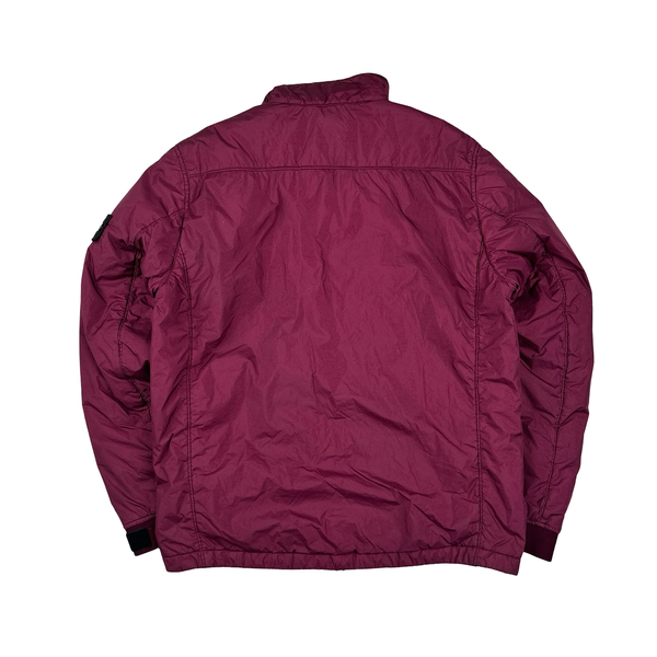 Stone Island Fuchia Garment Dyed Crinkle Reps Jacket - Medium