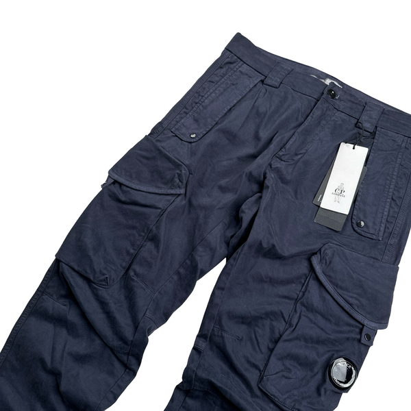 CP Company Navy Ergonomic Cargo Trousers - Small