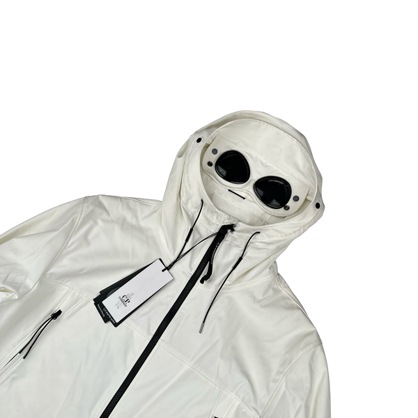 CP Company White Goggle Soft Shell Jacket - XS, 3XL