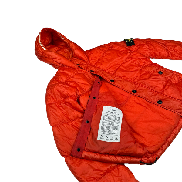 Stone Island 2013 Red Garment Dyed Puffer Jacket - Small