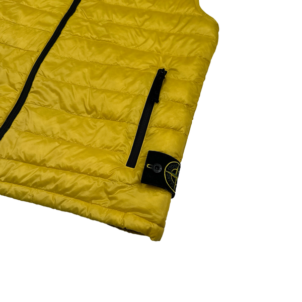 Stone Island 2013 Yellow Micro Yarn Down Packable Gilet - Large