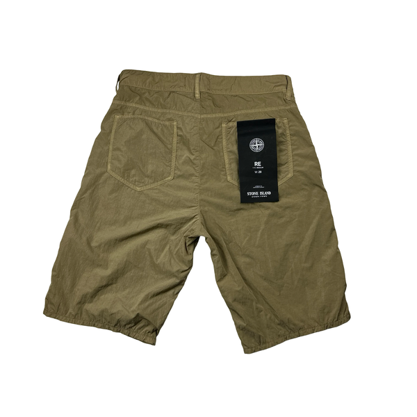 Stone Island 2020 Brown Nylon Shorts - Small