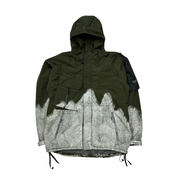 Nemen Green Hand Painted Rip Stop Jacket - Large