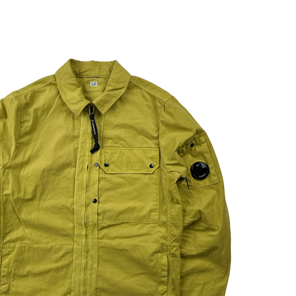 CP Company Yellow Cotton Lined Overshirt - XS