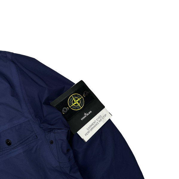 Stone Island 2014 Navy Garment Dyed Performance Rip Stop Jacket - Large