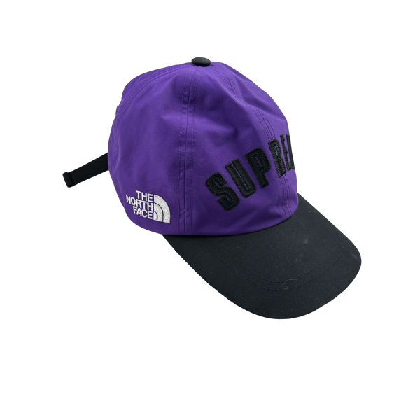 Supreme X North Face Spellout Purple Gore-tex Cap