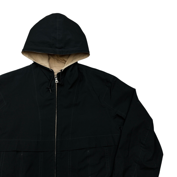 Prada Black/Camel Reversible Gore-Tex Parka Jacket - Large