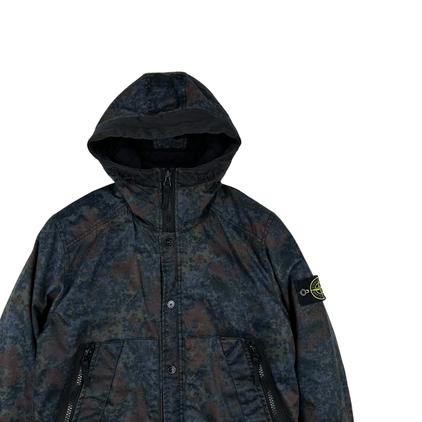 Stone Island Raso Gommato 2013 Camo Print OVD Jacket Small Mat s Island