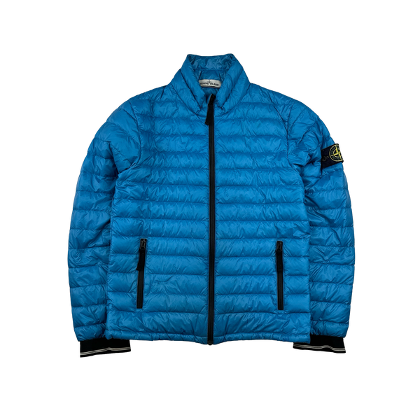 Stone Island 2013 Blue Micro Ripstop Down Jacket - Small