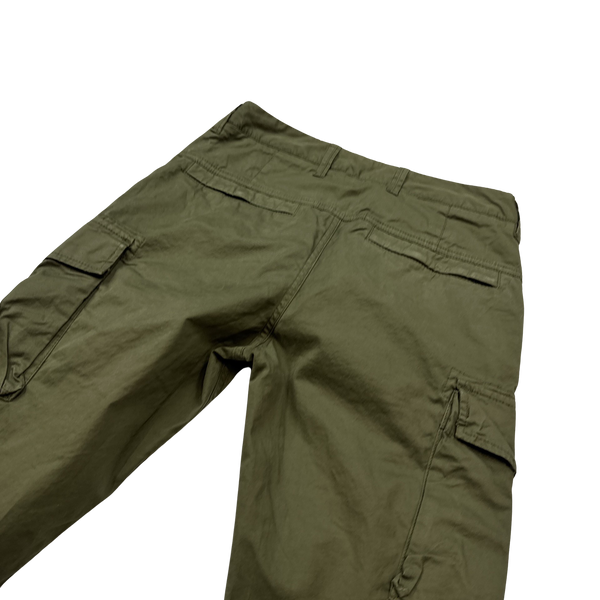 Stone Island Slim Fit Khaki Cargo Trousers - 28"