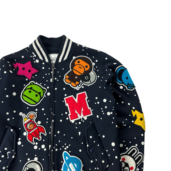 BAPE Baby Milo Varsity Space Patch Jumper - Small