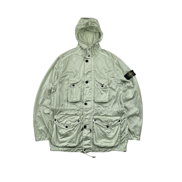 Stone Island 2021 Mint Nylon Raso TC Multi Pocket Jacket - Medium