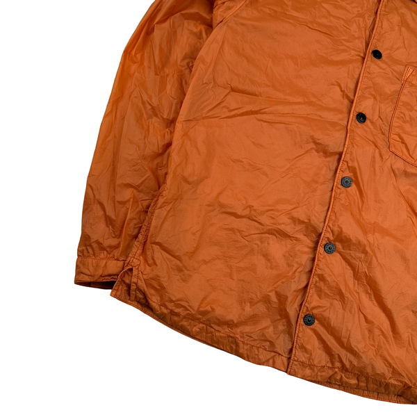 Stone Island 2023 Orange Micro Yarn Nylon Coach Overshirt - Small