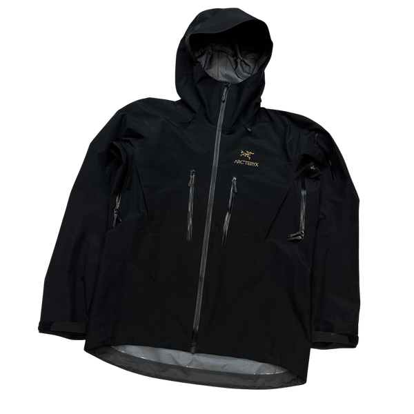 Arcteryx Alpha SV Gold 24k Black Gore Tex Jacket - Small