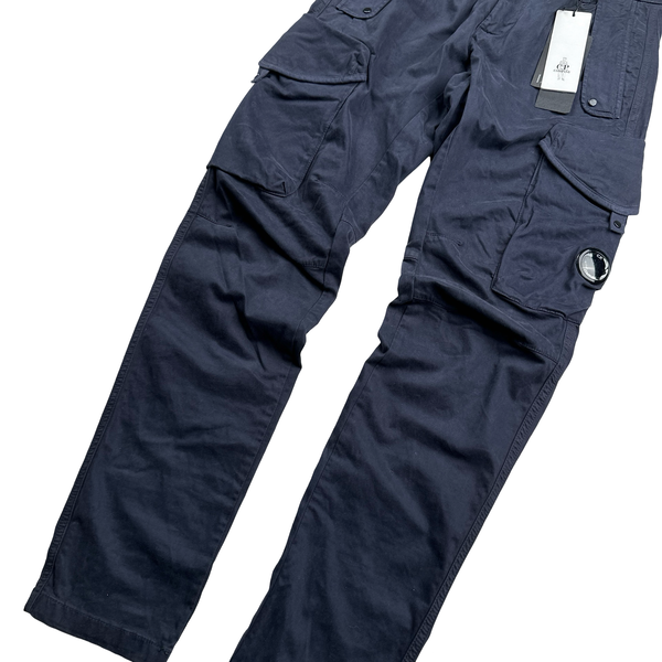 CP Company Navy Ergonomic Cargo Trousers - Small