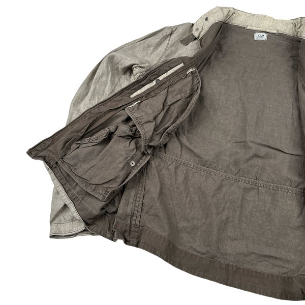 CP Company 2004 Vintage Lino Flax Goggle Jacket - Medium