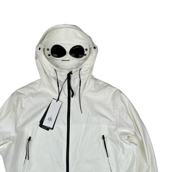 CP Company White Goggle Soft Shell Jacket - XS, 3XL