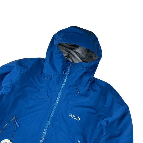 RAB Blue Zipped Kangri Goretex Jacket - Medium - Large