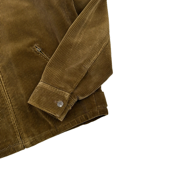 Ralph Lauren Brown Corduroy Cotton Lined Zipped Jacket - Small