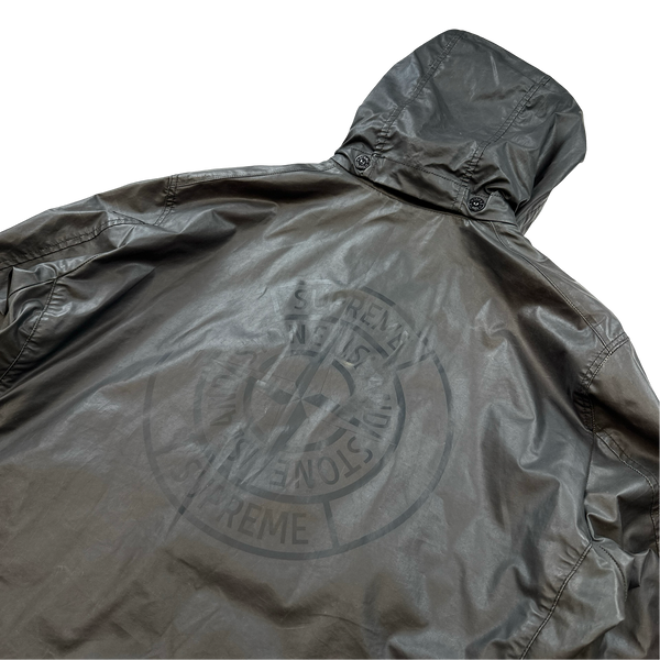 Supreme X Stone 2016 Island Heat Reactive Yellow/Brown Trench Coat - Medium