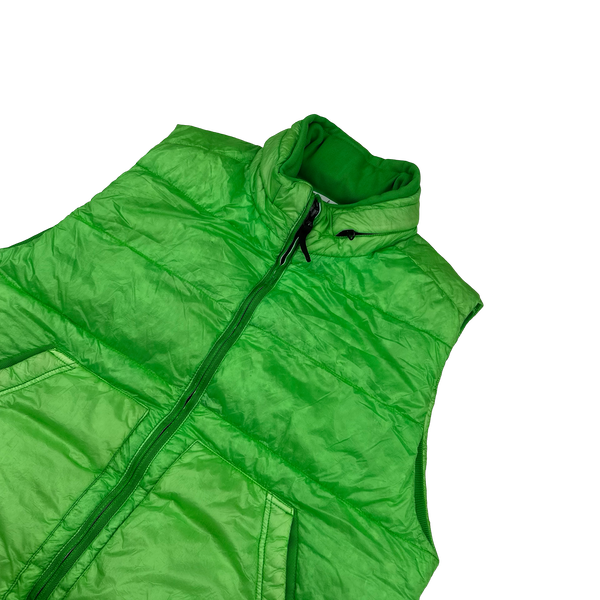 Stone Island 2012 Green Garment Dyed 30th Anniversary Down Filled Gilet - XXL