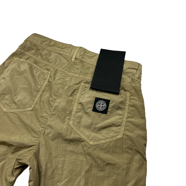 Stone Island 2020 Brown Nylon Shorts - Small