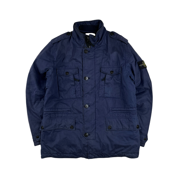 Stone Island 2014 Navy Tela 50 Fili Watro Field Jacket - Large