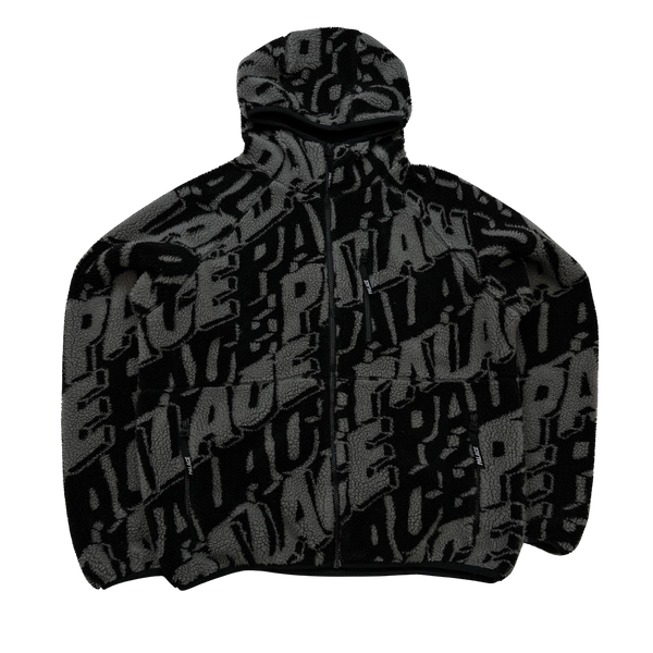 Palace Monogram Zipped Thermal Fleece Jacket - Large