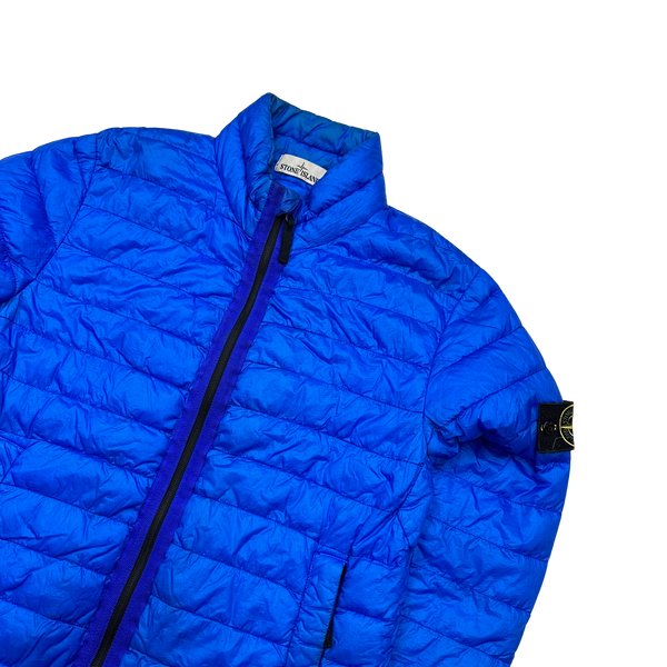 Stone Island Blue Garment Dyed 2014 Puffer Jacket - Small