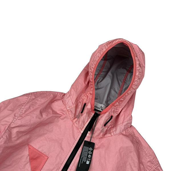 Stone Island 2023 Pink Membrana 3L TC Hooded Jacket - Medium