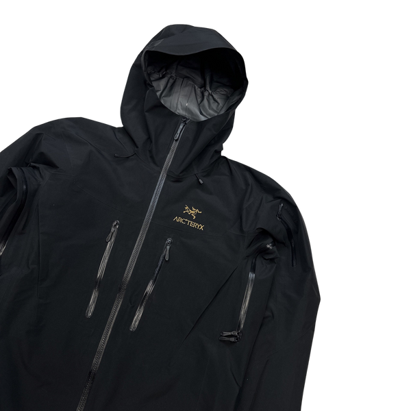 Arcteryx Alpha SV Gold 24k Black Gore Tex Jacket - Small