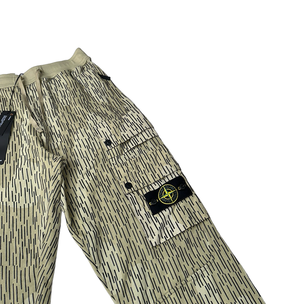 Stone Island 2021 Reflective Rain Camo Cargo Joggers - Small, XL