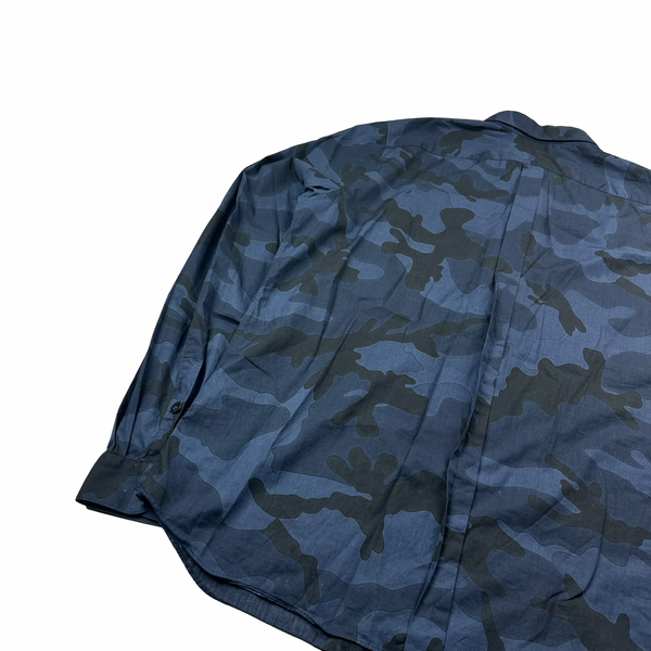 Valentino Blue Multi Camo Shirt - XL