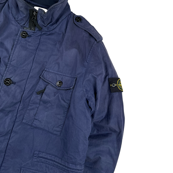 Stone Island 2014 Navy Tela 50 Fili Watro Field Jacket - Large