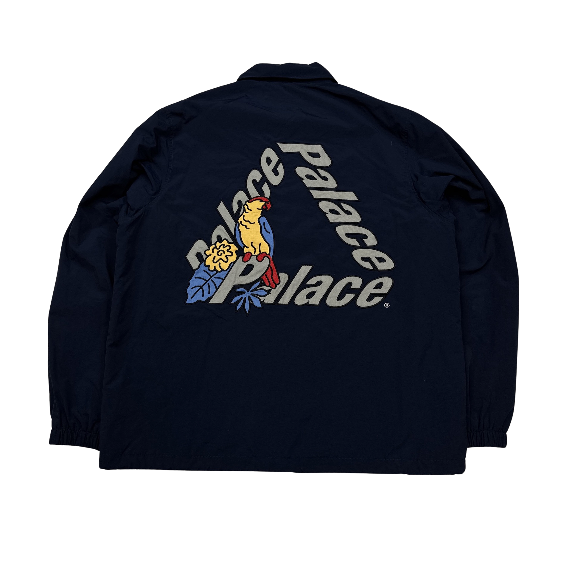 Palace SB Spellout Navy Parrot Coach Jacket - XL