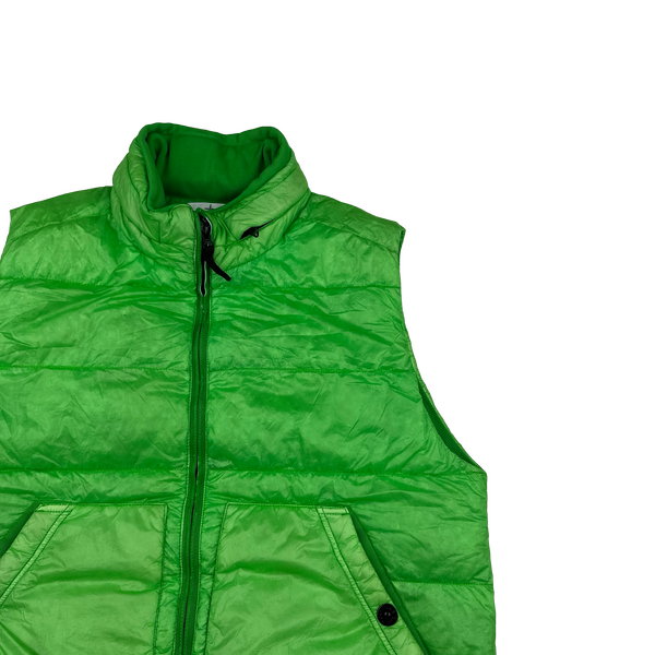 Stone Island 2012 Green Garment Dyed 30th Anniversary Down Filled Gilet - XXL