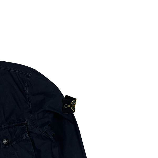 Stone Island 2019 Navy Cotton Overshirt - Medium