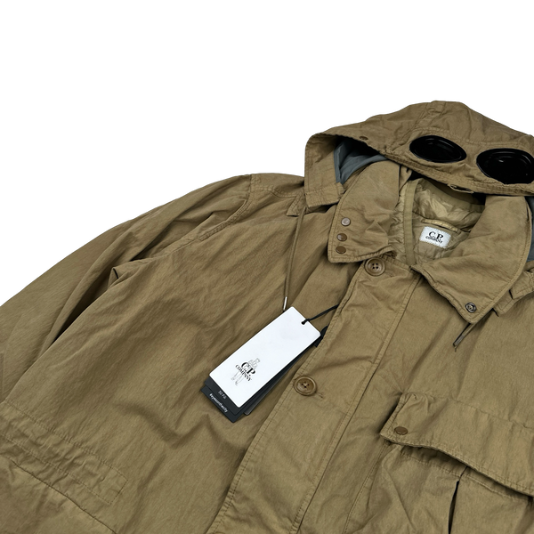 CP Company 50 Fili Down Filled Brown Goggle Jacket - Medium, Large ...