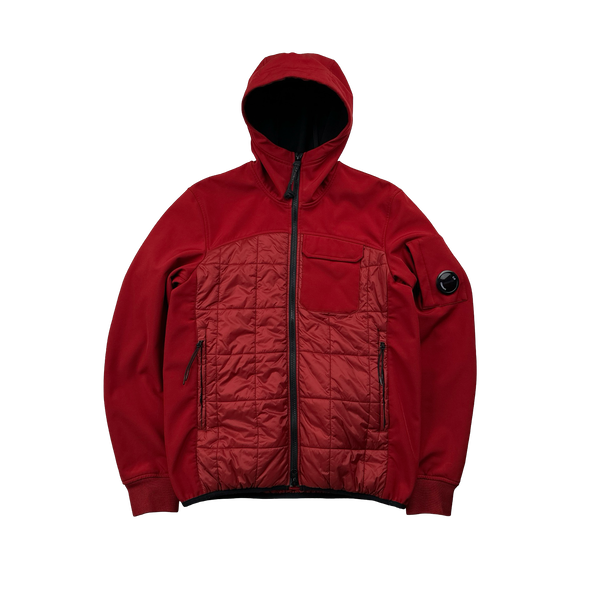 CP Company Red Hybrid Soft Shell Jacket Age 14