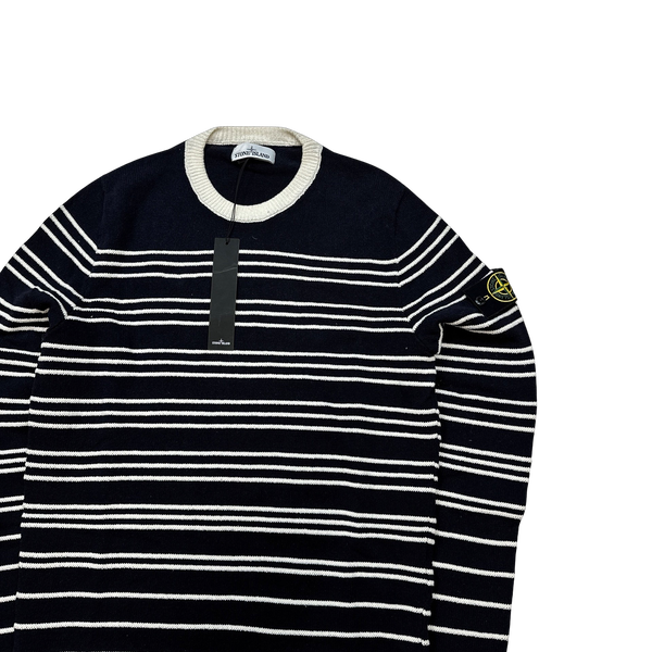 Cream stone island outlet jumper