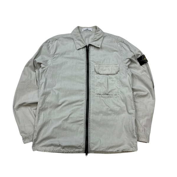 Stone Island 2019 Cotton Zipped Overshirt - Medium