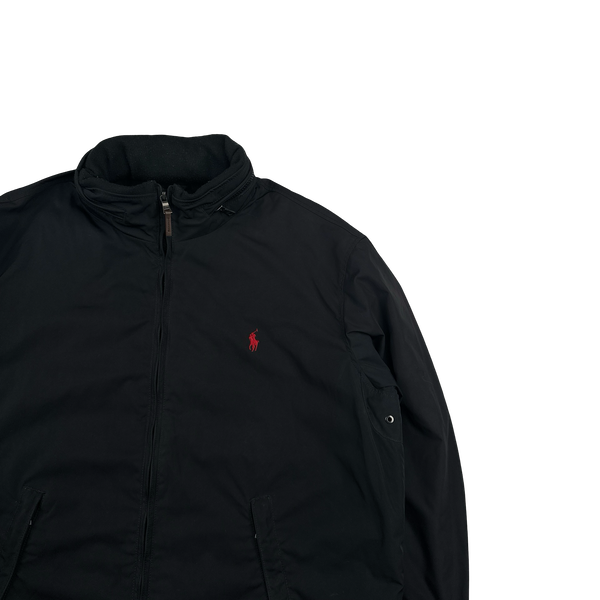 Ralph Lauren Black Cotton Fleece Lined Jacket - XL
